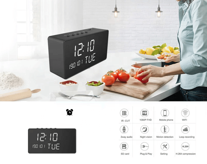 Z12電子鐘針孔攝影機 圖 5