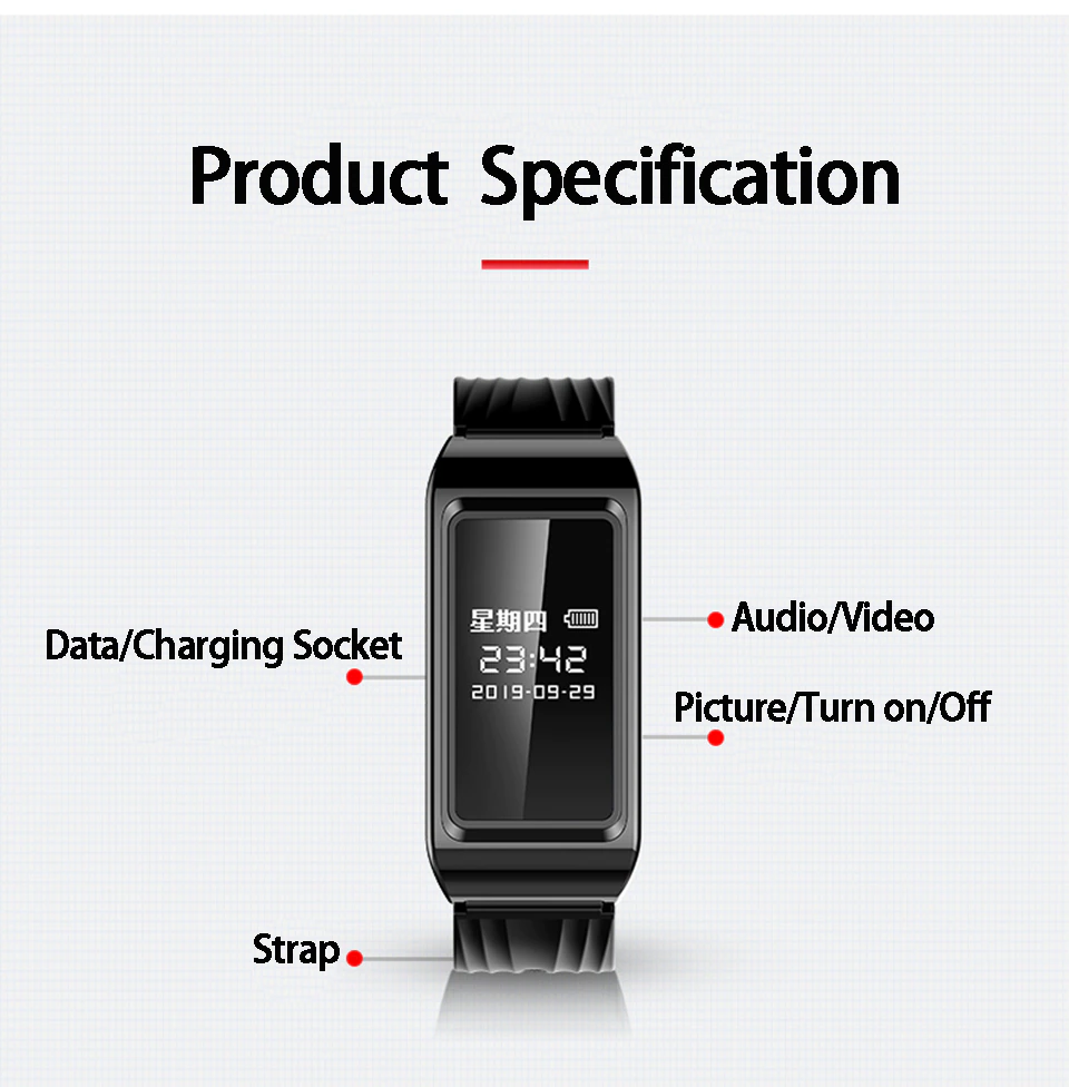 【2023新款】高清攝影手環 支援OTG手機直接傳輸 (內置32GB) 圖 3